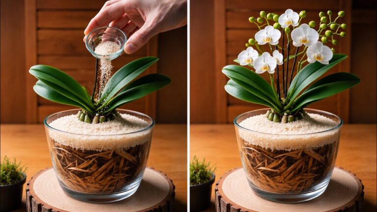 Dejte lžíci vody pod květináč s orchidejí! Potom bude bohatě kvést.