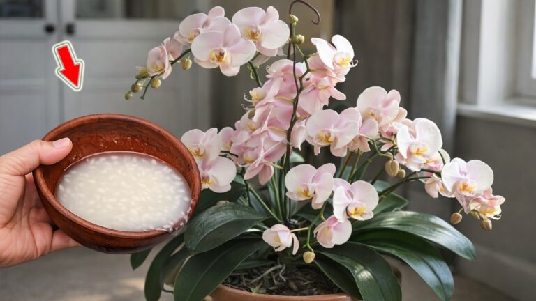 1 šálek týdně! Stovky orchidejí kvetou celý rok, aniž by vadly!