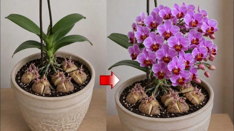 Položte kousek pod kvetoucí orchidej! Náhle bude bohatě kvést.