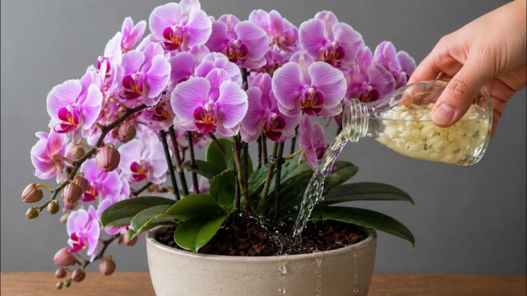 Stačí jediná čajová lžička! Orchidej, která nikdy nekvetla, náhle vykvetla